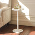 MaxSmeo Drink Table, Small Side Table for Small Spaces, Modern Round End