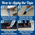 Carpet Tape, Double Sided Rug Tape, Secure Rugs to Floors, Removable, No Damage, Black, 2" x 25 Yard