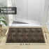 Yimobra Front Entrance Door Mat, All-Season Heavy Duty Outdoor Indoor Entryway Floor Mat, Sturdy Natural Rubber, Non Slip, Resist Dirt, Water Absorption, Easy Clean, 29.5x17 Inch, Beige Brown by Yimobra