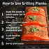 2-Pack 5" 11" 100% Wildwood Grilling PREMIUM Grade x Maple Grilling Planks - Adds a Sweet Yet Subtle Flavor to Food
