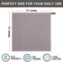 Kitinjoy 100% Cotton Kitchen Dish Cloths, 6 Pack Waffle Weave Ultra Soft Absorbent Towels, 12 x 12 Inches