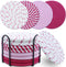 MIAOMIAO 8 Pcs Drink Coasters with Holder, Minimalist Cotton Woven Coaster Set, 4