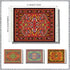 4 Set Oriental Rug Piece of Absorbent Drink Rug Coasters - Native American Style Colorful, Cute Coffee Table & Table