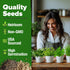 5 HOME GROWN Indoor Herb Garden Starter Kit Complete Herb Grow Kit with Basil, Cilantro, Mint, Parsley & Thyme