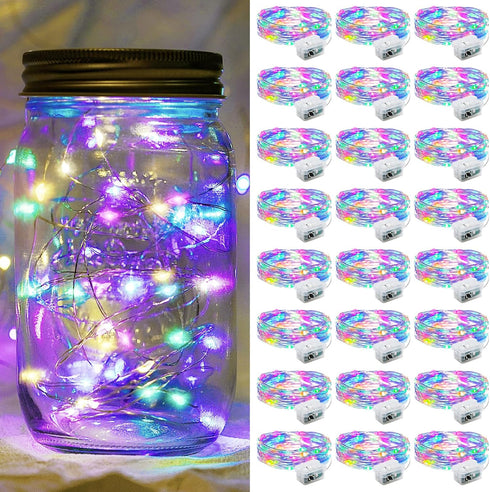 Fairy Lights 7Ft 20 LED Twinkle String Lights 3 Modes Battery Operated
