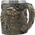 Ebros 12oz Animal Totem Spirit Safari Elephant And Calf Family Mug - Rustic Textured Tree Bark Design