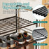 3-Tier Closet 33" SUFAUY Shoe Rack, Metal Wide Shoe Rack Organizer Heavy Duty, Stackable, Black