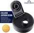 Mason Jar Lids Wide Mouth Plastic 4 Pack - USA Made Flip Cap Screw Top Pour Spout Drink Hole - Black