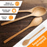 Wooden Spoons 6PCS, 9 Inch Long Handle Spoon for Eating, Mixing, Stirring, Japanese Style Home Kitchen Cooking