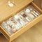 Poeland Frosted 10 Pcs Drawer Organizer Tray Storage Box for Bedroom Dresser Bathroom Kitchen