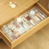 Poeland Frosted 10 Pcs Drawer Organizer Tray Storage Box for Bedroom Dresser Bathroom Kitchen
