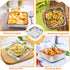 P&P CHEF 6 Inch Square Cake Baking Pans, 2 Pcs Stainless Steel Lasagna Brownie Pan for Small Birthday Cake, Leakproof