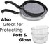 Felt Plate China Storage Dividers Dish Protectors (WHITE, 48 LARGE)