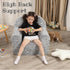 MOMCAYWEX Little Star Kids Sofa with Star Throw Pillow, High Back Toddler Chair Glow in The Dark for Boys and Girls