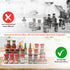3 Tier Spice Rack Organizer, Expandable 3-Level Seasoning Organization for Cabinet, Adjustable Length