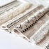 16x39 INCH BlissBlush Long Vertical Wall Hanging Tapestry Woven Boho Farmhouse Decor Black Beige Cream Tassel Handmade