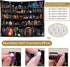 40L 60W Inches HVEST Magic Bookshelf Tapestry Vintage Bookshelf Witchy Books Plant Skull Gothic Halloween Tapestry Wall