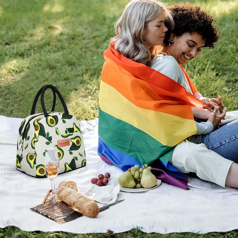 BALORAY Insulated Lunch Bag for Women Men, Reusable Lunch Tote for Work, Picnic or Travel