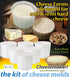 6 1.85QT PetriStor Pcs Soft Cheese Mold for Cheese Making - Cheese Making Mold - Cream Cheese Form Mold - Homemade