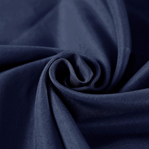 108 Inch Round Tablecloth - Washable Polyester Decorative Table Cover for Wedding Party Dining (Navy)