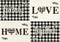 Artoid Mode Love Family Together Home Buffalo Plaid Placemats for Dining Table, 12 x 18 Inch Set of 4 Holiday Vintage