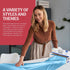 54in 100 Grandipity Plastic Tablecloth Roll - x Ft. Sky Blue Plastic Table Cloths for Parties Disposable with Cutter