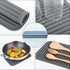 Large Black Silicone Trivets for Hot Pots and Pans, Multi-Purpose Heat Resistant Mat for Kitchen Countertops, Set 2