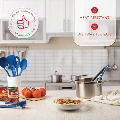 Kitchen Utensils Set, 24 Pcs Cooking Utensil Set with Nonstick and Heat Resistant Gadgets, Pots and Pans Essentials