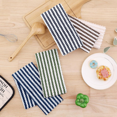 Towels(12 Pack, 10 20 inches), Homaxy Kitchen x Ultra Soft and Absorbent Dish Towels, Reusable Fast Drying Microfiber