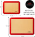Last Confection Silicone Baking Mat - Set of 3 Non-Stick Professional Food Safe Tray Pan Liners