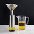 New Star Foodservice Stainless Steel Funnel, 5" with Detachable Strainer/Filter, Silver