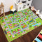 LUXLOOM Kids Rug 3x5 City Play Mat Non Slip Exercise Baby Fun Rug