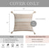 18X18 BlissBlush Throw Pillow Cover, Cream Neutral Beige Square Decorative Cushion Cover, Boho Accent Pillowcase