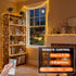 50FT 150 30V 24 150 LED Fairy Lights Plug in, RGB Colors+Warm White Color Changing Twinkle Lights, Lighting Modes Timer