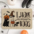 24x35 Inch Artoid Mode Ghost Pumpkins Cat Halloween Doormat, I Hope You Brought Boos Spider Web Home Decor Low-Profile