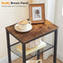 3-Tier BF01DH01G1 HOOBRO Side Table, Tall End Telephone Table with Adjustable Mesh Shelves, Small Entry Table