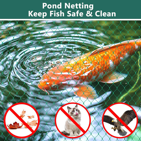 Bird Netting for Chicken Coop, Poultry Netting Over Chicken Run & Chicken Pen, Heavy Duty Nylon Nettings Reusable