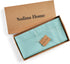 Solino Home Pastel Turquoise Table Runner 60 Inches Long – Cotton Linen Hemstitch, Machine Washable