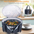 BAGSPRITE Slow Cooker Carrying Case for 6-8 Quart Crockpot, Hot Food Carrier with Lid Fastener, Hamlton Beach Tote