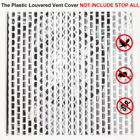 Trolleyshop 4pcs Dryer Vent Grill Bird Guards, Bathroom Exhaust Vent Covers, Customized Size Inserts