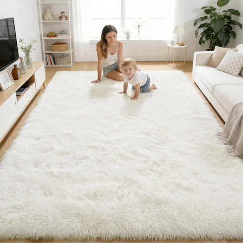 OLANLY Area Rugs for Living Room Bedroom, Machine Washable 4x5.9 ft Soft