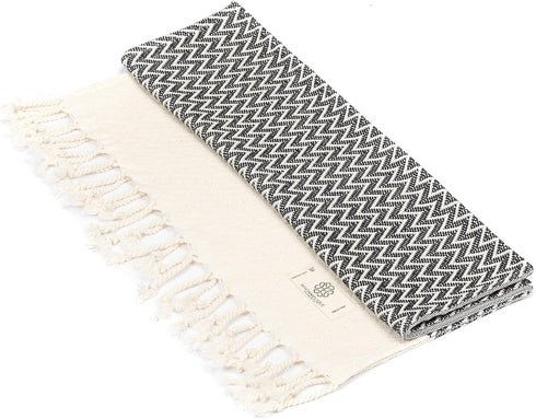 Madamelique Exclusive Hand Towels Set of 2, 18 x 40 Inches Decorative Bathroom Peshtemal Towel for Various Uses