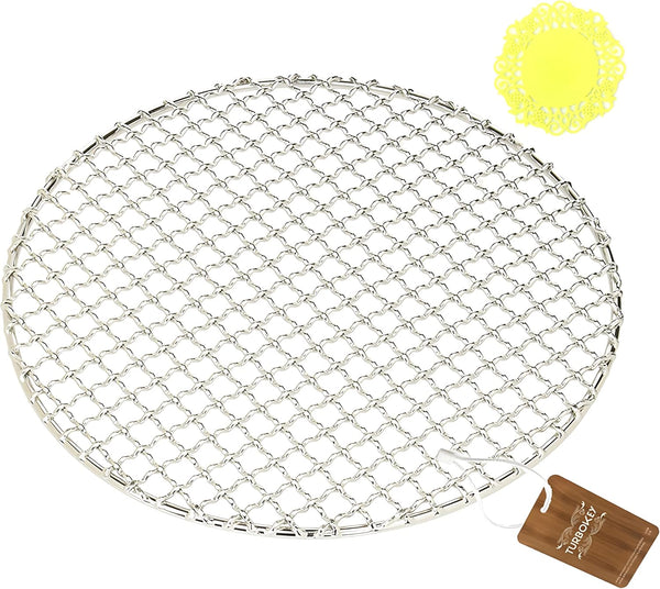 Stainless Steel 13" Round Baking Rack, Multi-Purpose Cooking Grid for Grilling, Baking, Steaming, Cooling