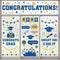 Whaline 193Pcs Graduation Window Sticker Clings, Removable Grad Decorations for School Home Office