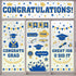Whaline 193Pcs Graduation Window Sticker Clings, Removable Grad Decorations for School Home Office