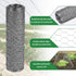 13.8 49 ROADPLUM in x ft Chicken Wire Fencing, Rustproof Galvanized Iron Chicken Wire Mesh for Pet Rabbit, Floral