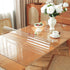 18 36 Inch, 1.5mm Clear Table Protector x Thick Plastic Table Cover, Waterproof PVC Clear Table Cover Protector, Desk