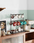 OROPY Coffee Mug Holder for Countertop, 14-Hook Mug Tree Rack for 14 Cups, 2 Tier Mug Display Stand with Heavy Duty Metal Base by OROPY