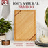 Wellspring Organic Bamboo Wood Cutting Board, Luxury Large Butcher Block for Kitchen, Meat, Cheese, Vegetables (XL 18 x