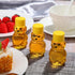 48 2 oz Patelai Pcs Plastic Honey Bear Bottle Clear Empty Honey Containers Bulk Reusable Mini Cup Jars with Lids Juice